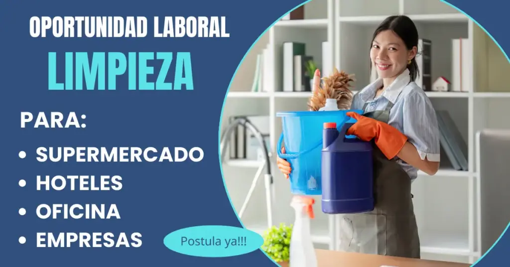 OPORTUNIDAD LABORAL - PERSONAL DE LIMPIEZA