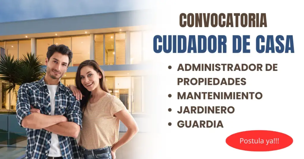 Convocatoria para Empleo: CUIDADO DE CASA